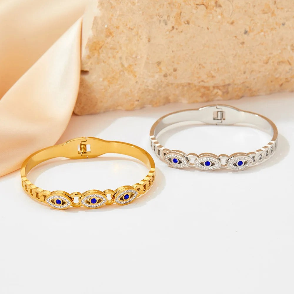TURKISH EYE STONES BANGLE