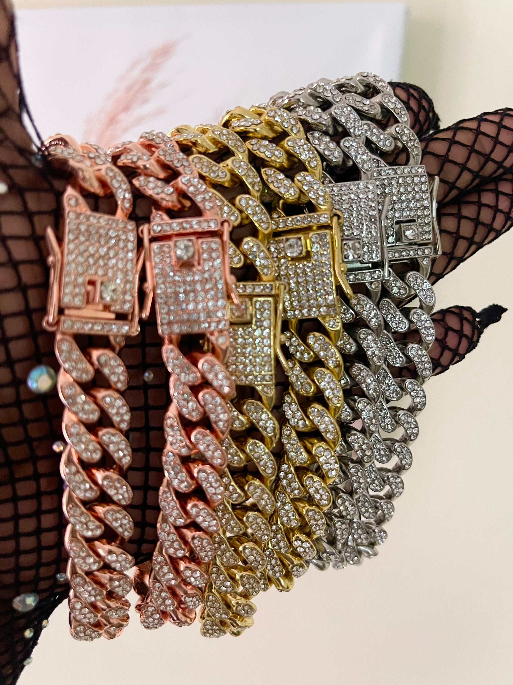 12MM CUBAN LINKS ANKLETS/NECKLACE