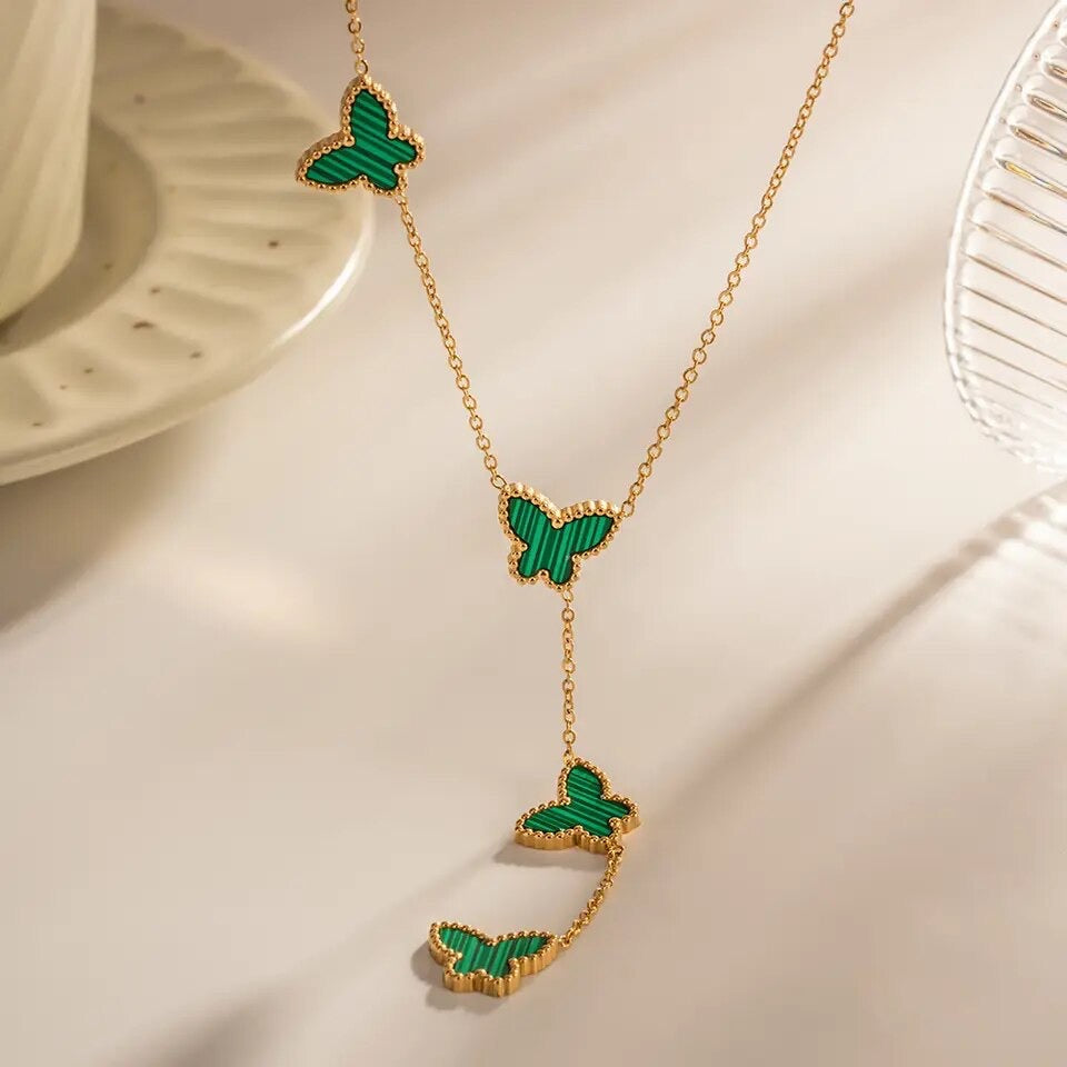 MALACHITE DROP NECKLACE
