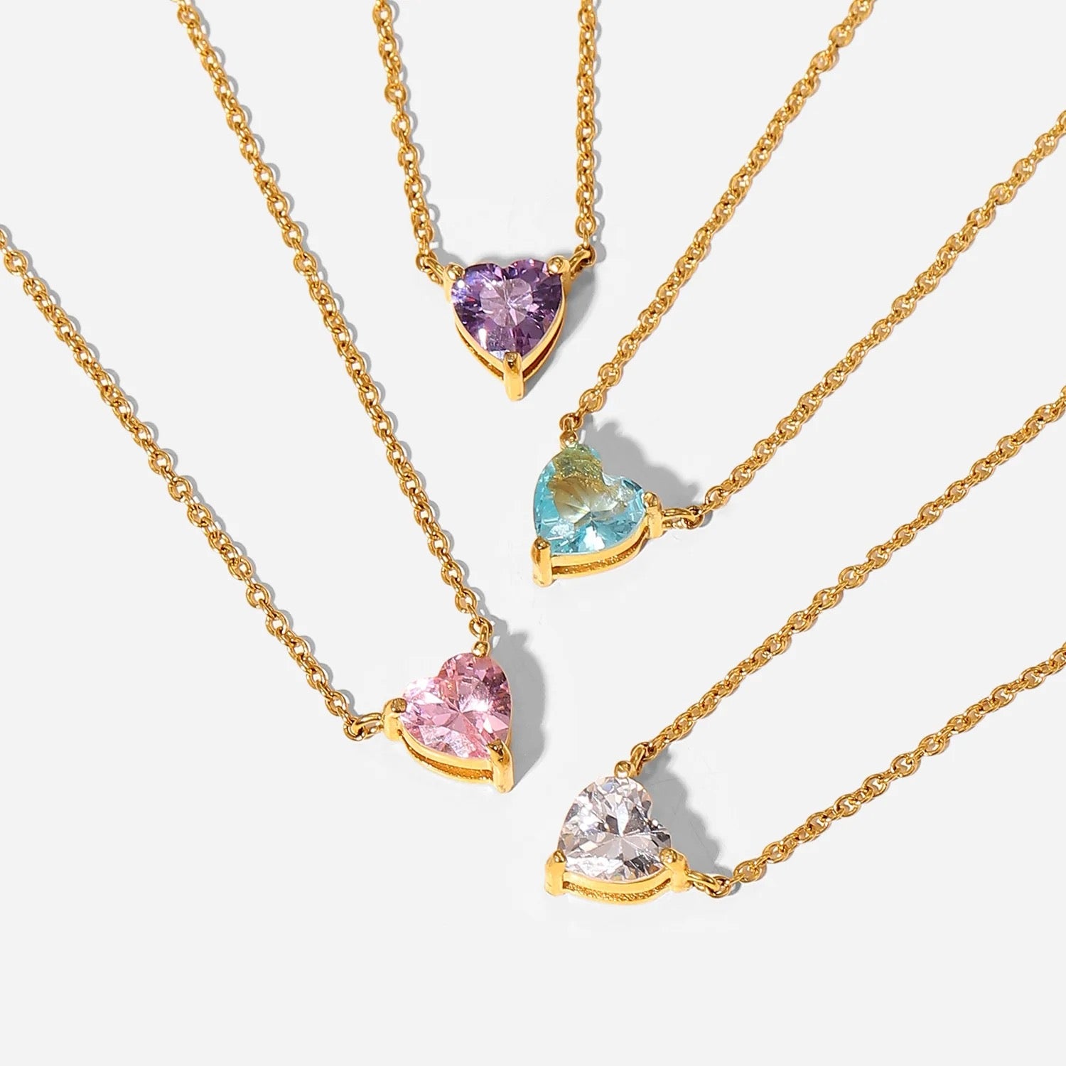 HEART SHAPE DIAMOND NECKLACE