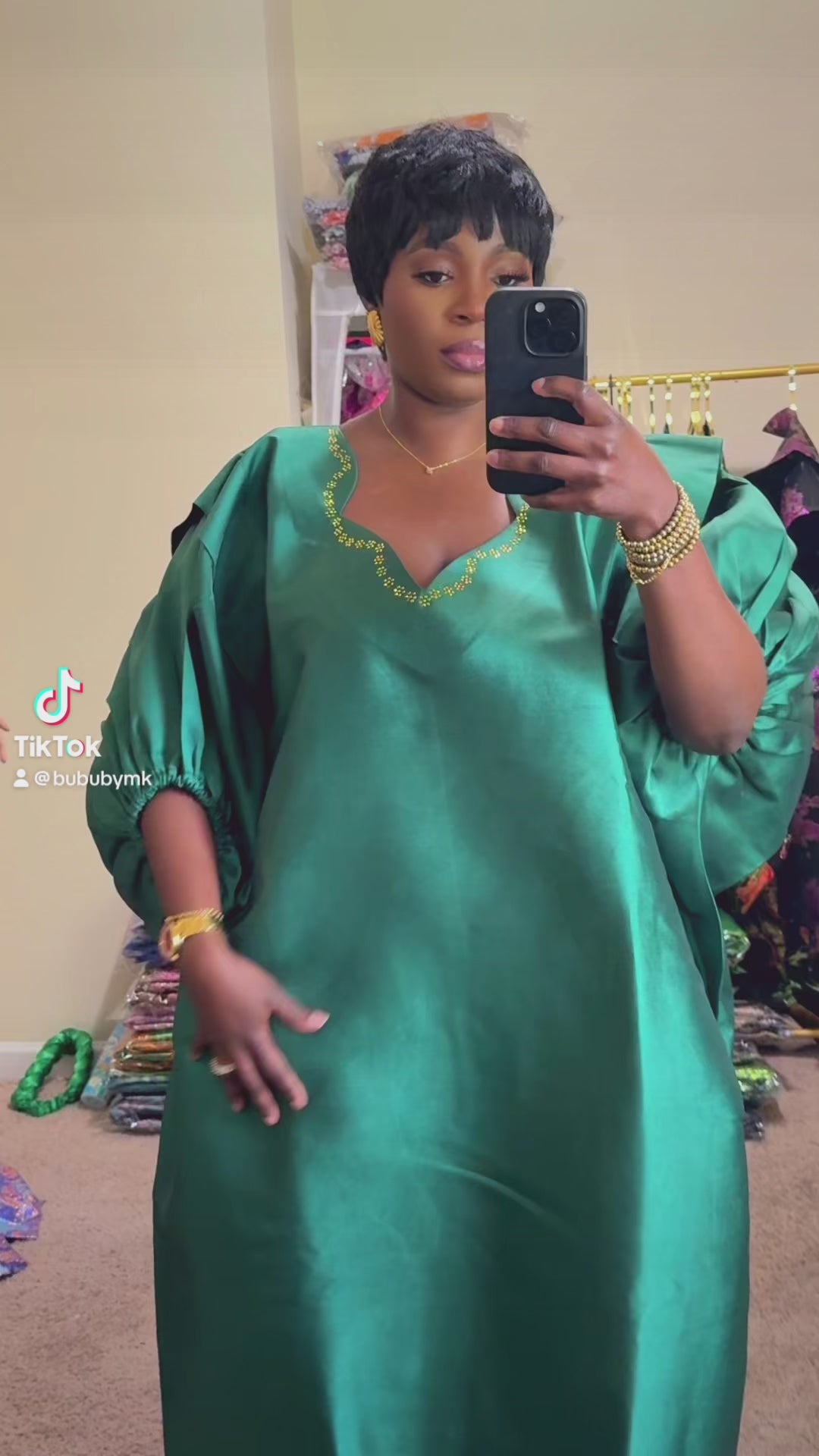 SAKINA Emerald Grace Mikado Bubu Set