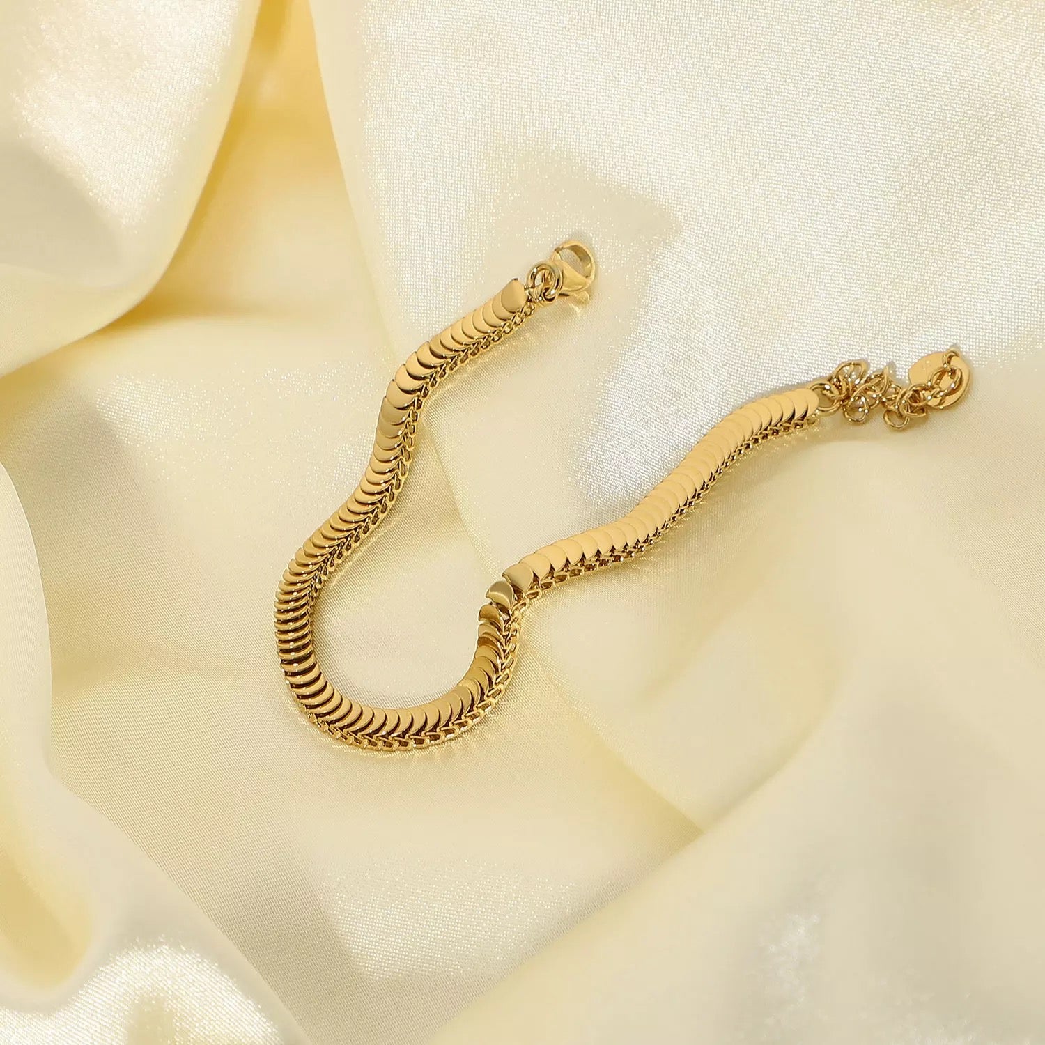 CUBAN LINK HERRINGBONE BRACELET