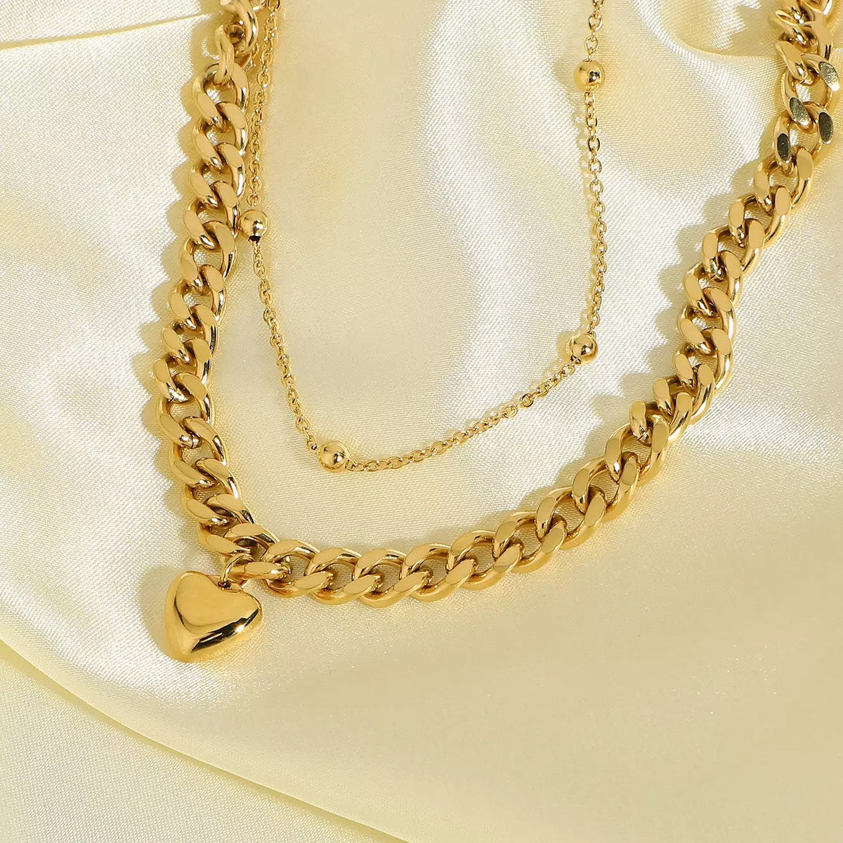 DOUBLE LAYER 14K CUBAN NECKLACE