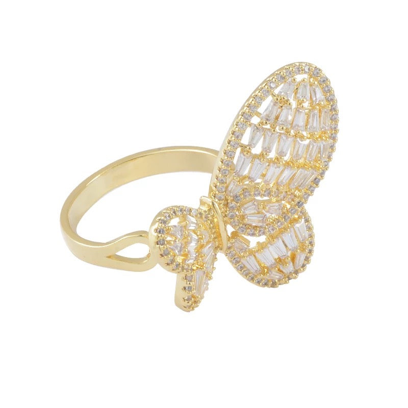 BUTTERFLY ADJUSTABLE RING