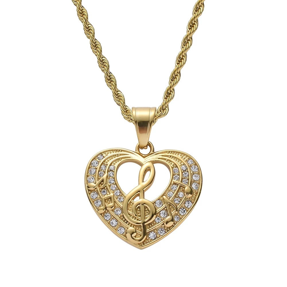 HEART OF MUSIC NECKLACE