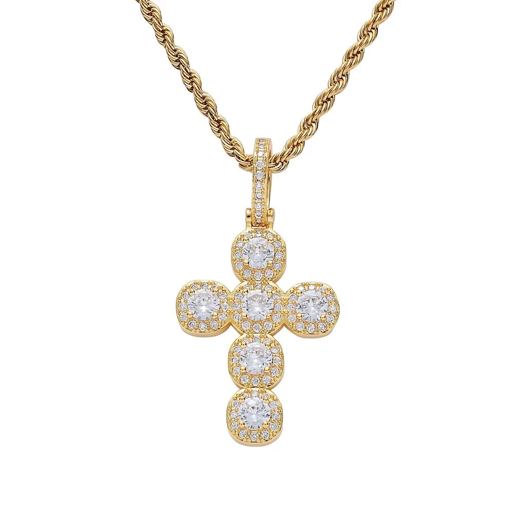 CAMILA ICY CROSS NECKLACE