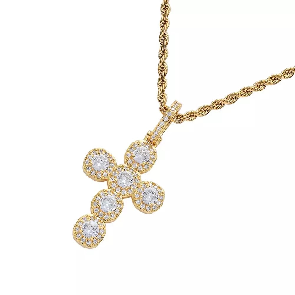 CAMILA ICY CROSS NECKLACE