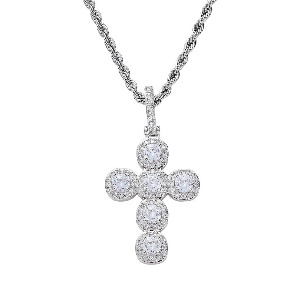 CAMILA ICY CROSS NECKLACE