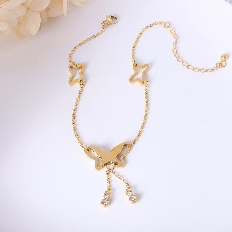 BUTTERFLY ANKLET