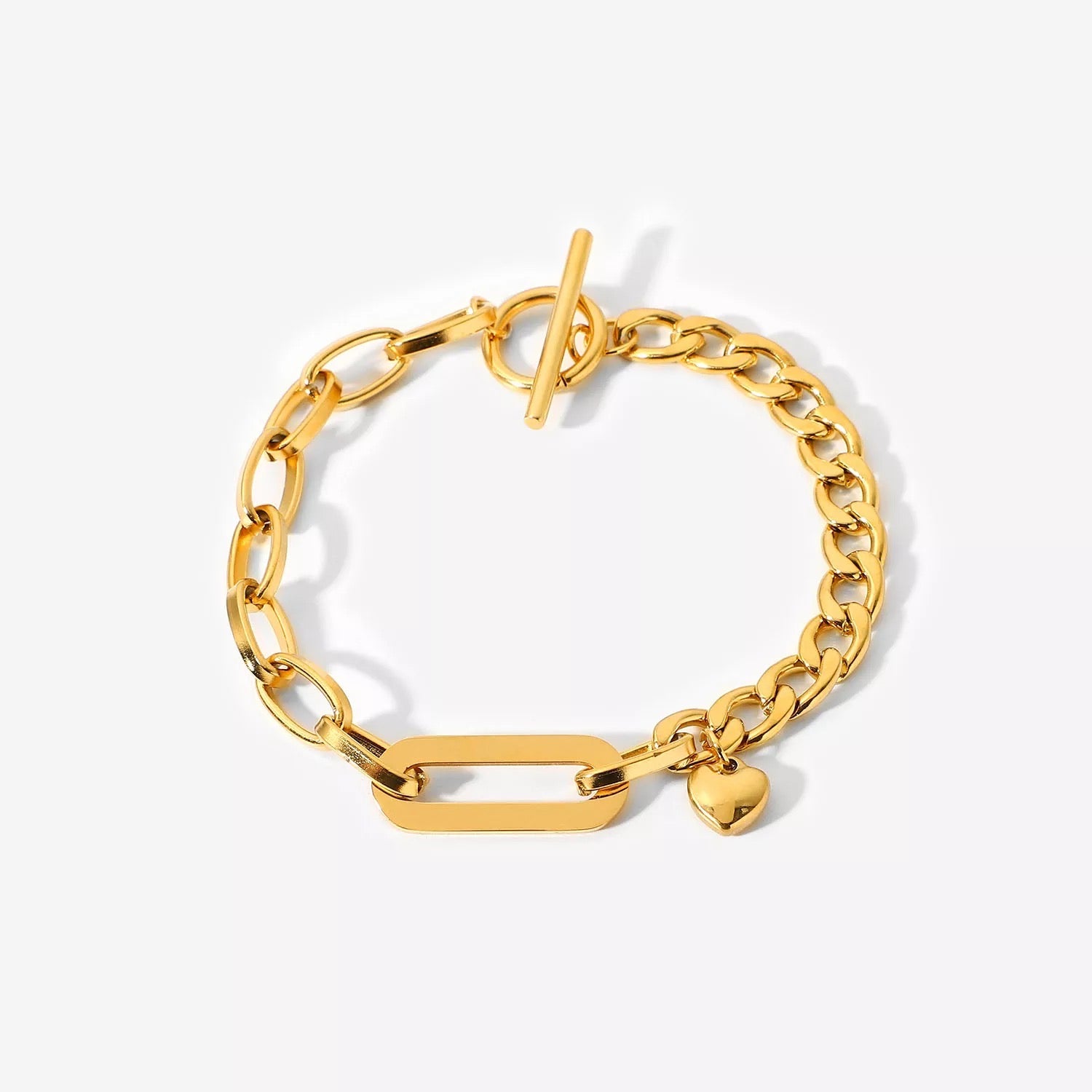 HEART LINK BRACELET
