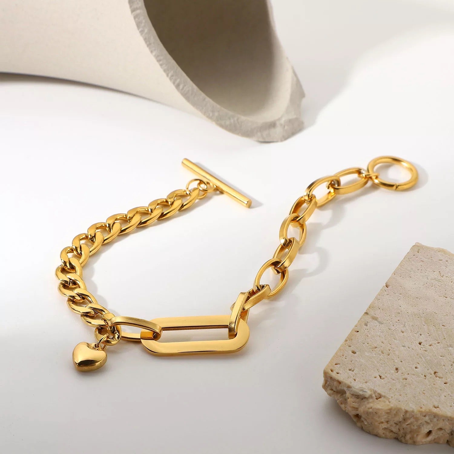 HEART LINK BRACELET