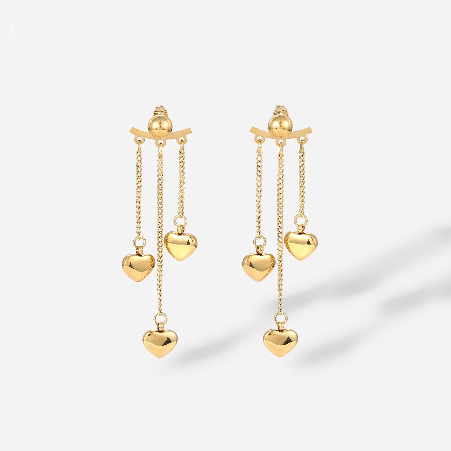 TRIO HEART EARRING