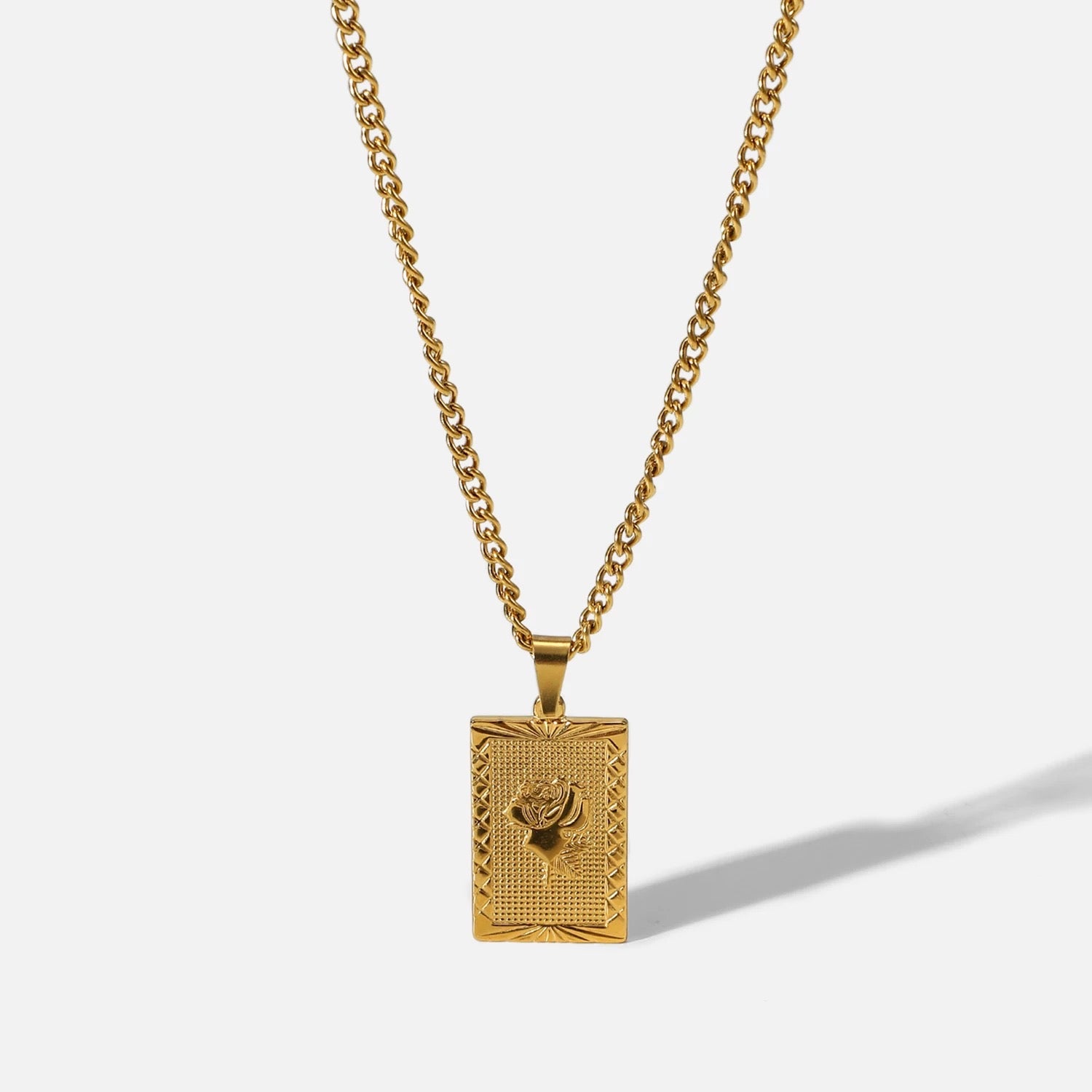 ROSE MEDALLION NECKLACE