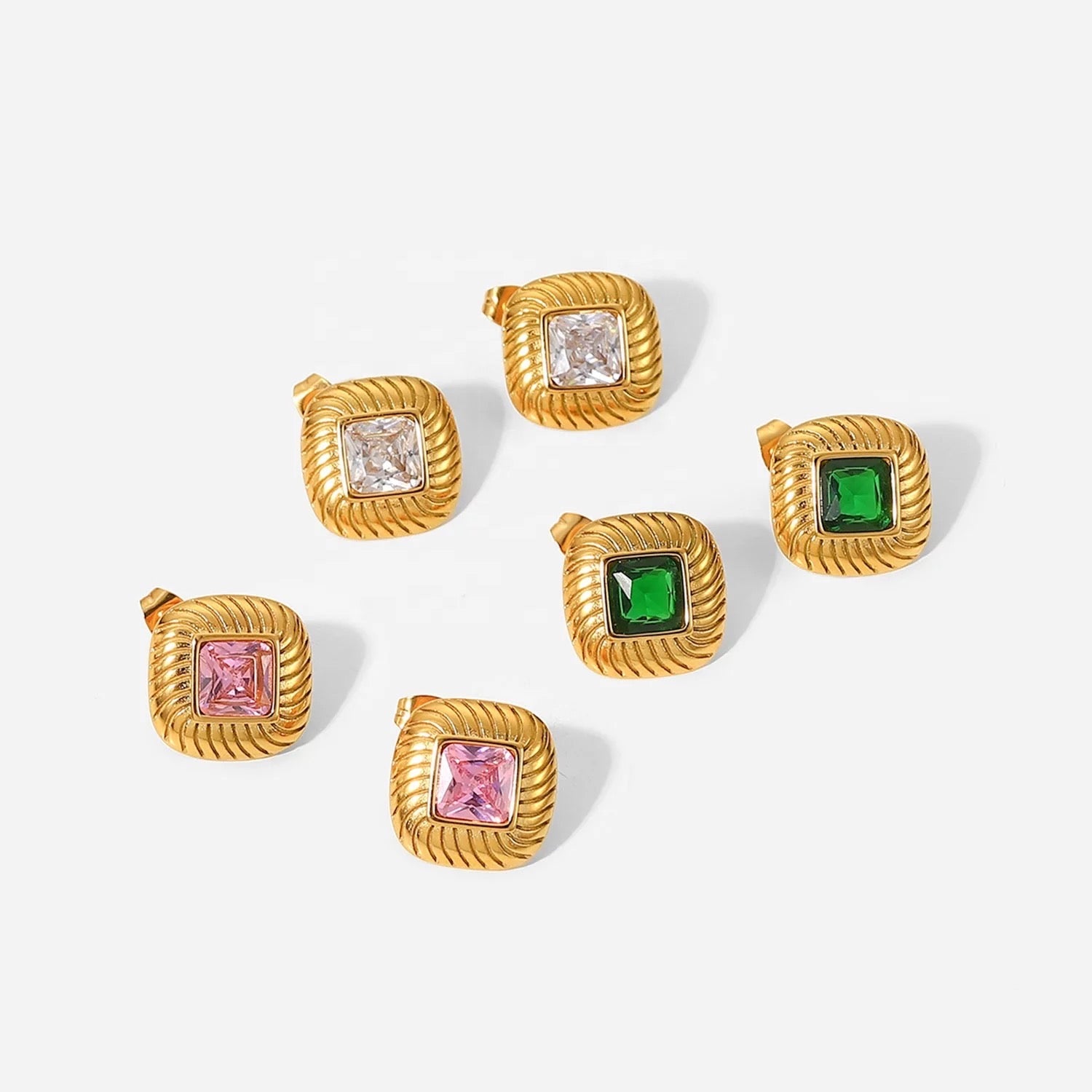 BIRTHSTONE STUD EARRING