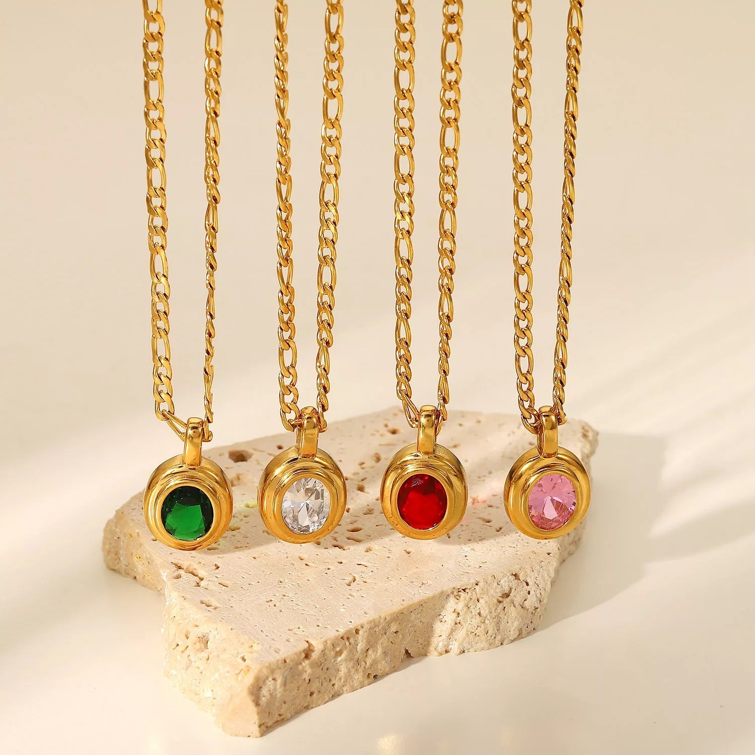 FIGARO BIRTHSTONE NECKLACE