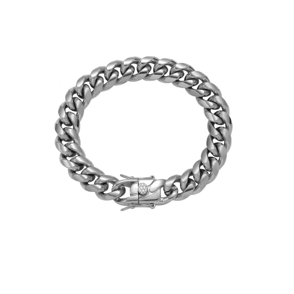 18K 12MM LINK BRACELET