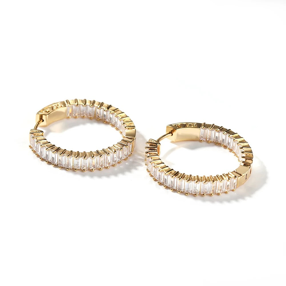 MANDI MINI ICY 5MM HOOP EARRINGS