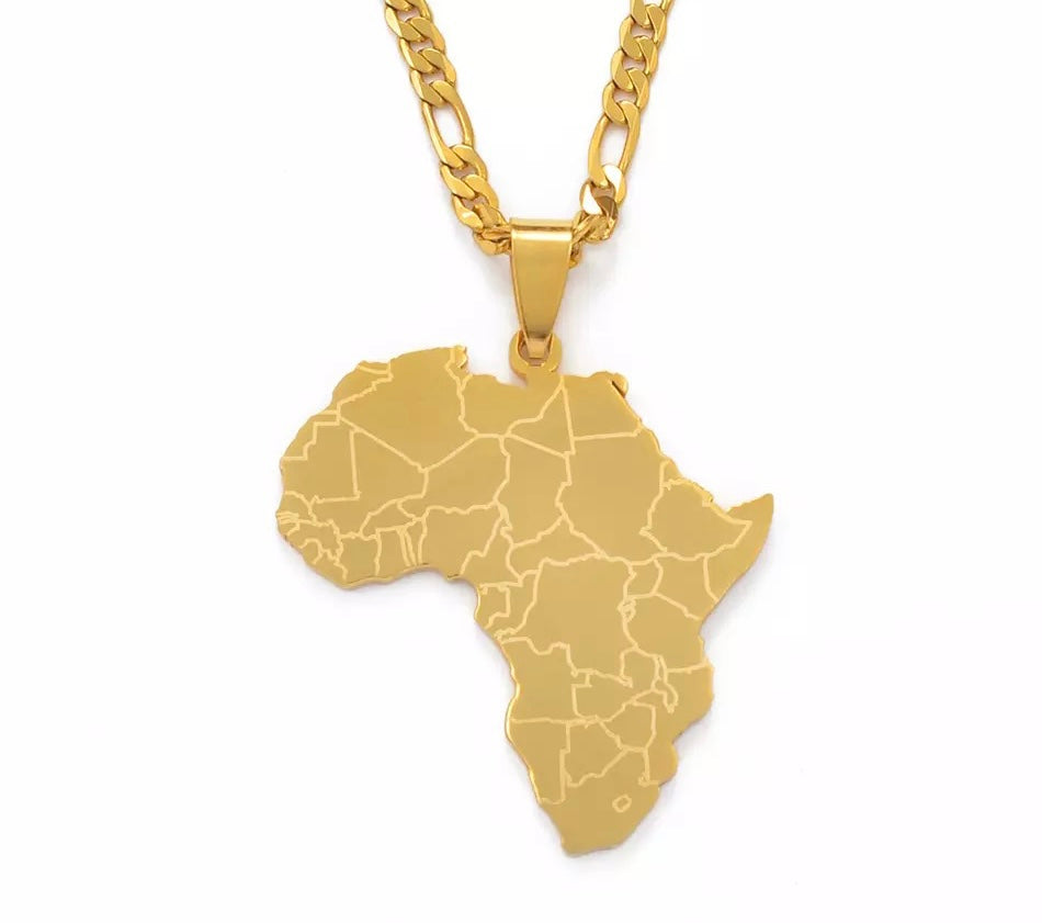 GOLDEN AFRICAN MAP