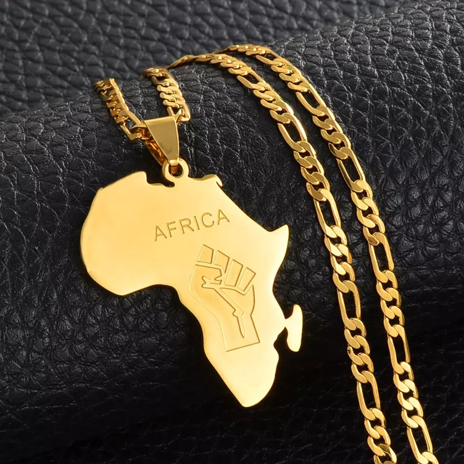 MAP FIST NECKLACE