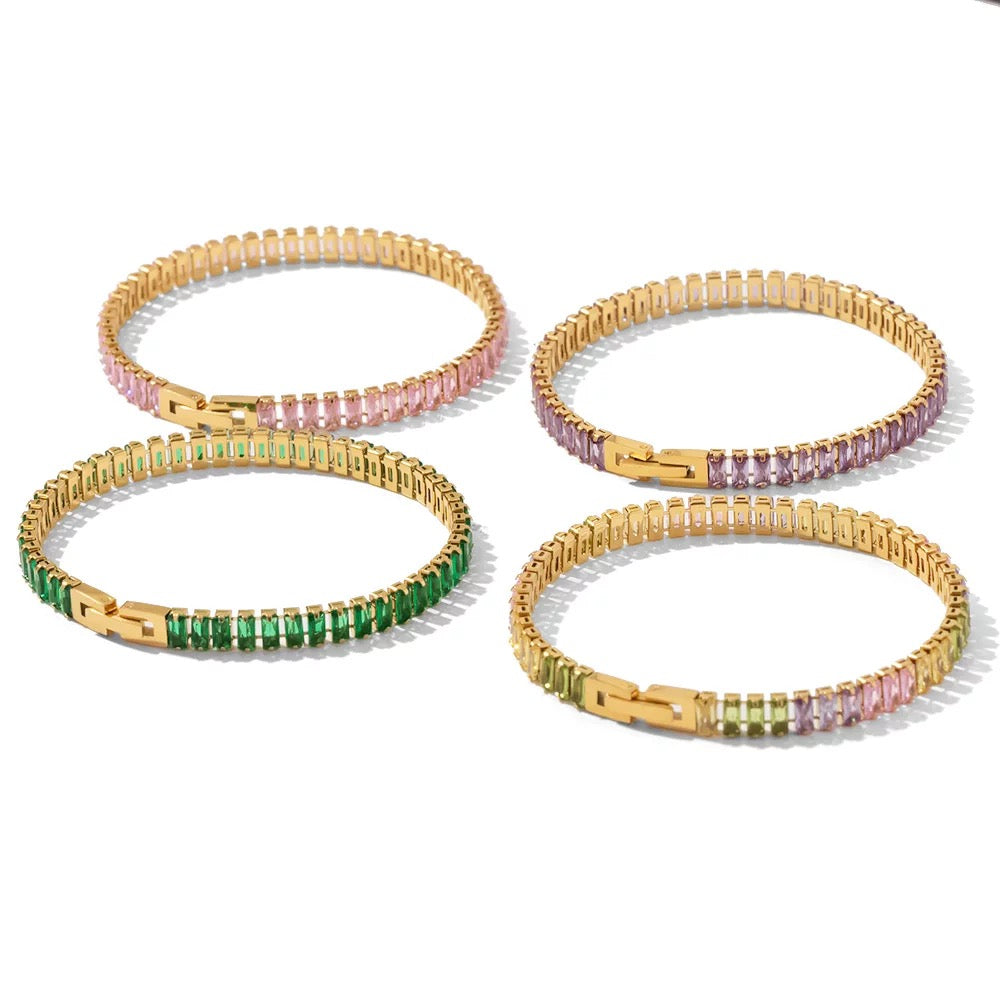 COLORED TENNIS BRACELET