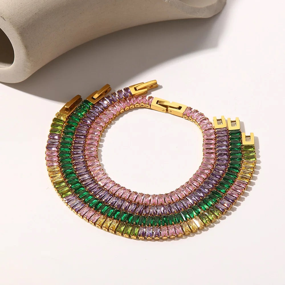COLORED TENNIS BRACELET