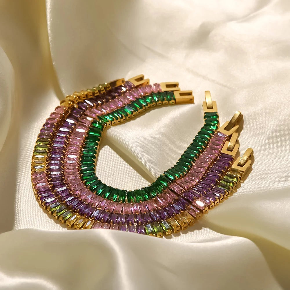 COLORED TENNIS BRACELET