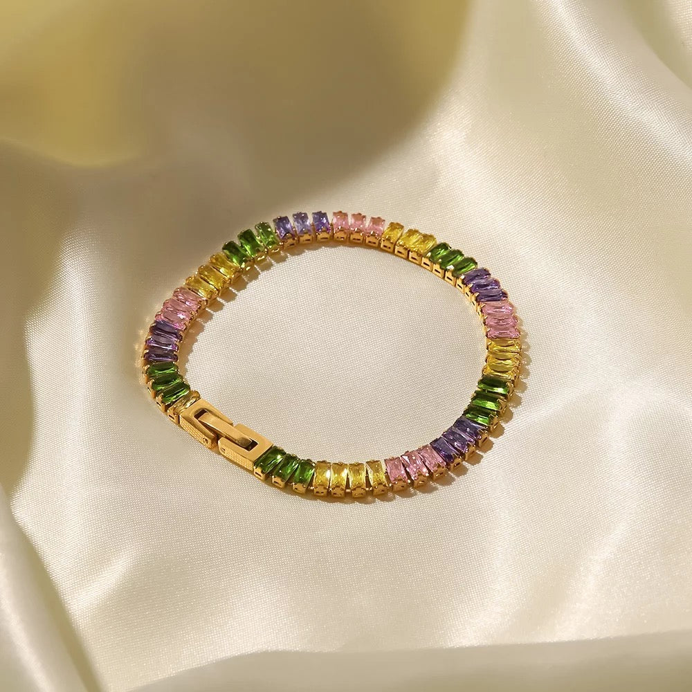 COLORED TENNIS BRACELET
