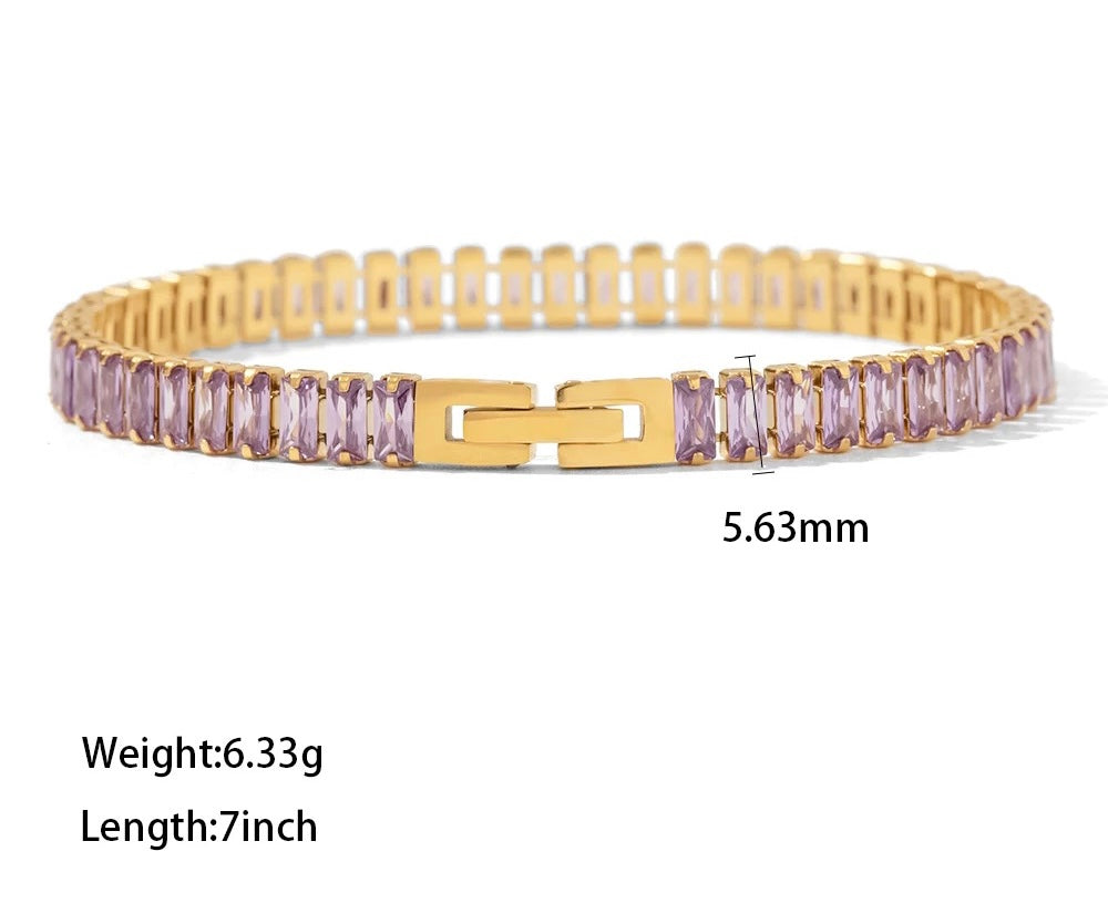 COLORED TENNIS BRACELET