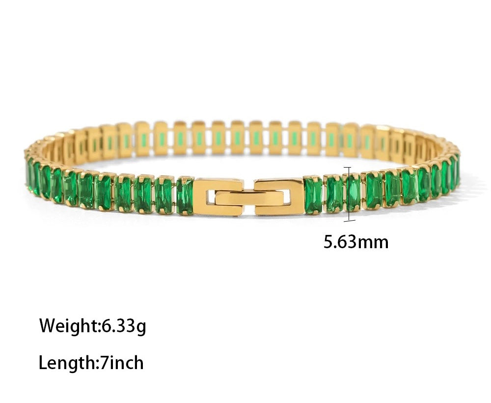 COLORED TENNIS BRACELET