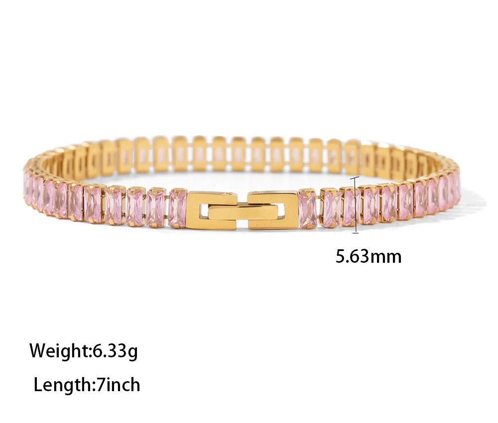 COLORED TENNIS BRACELET