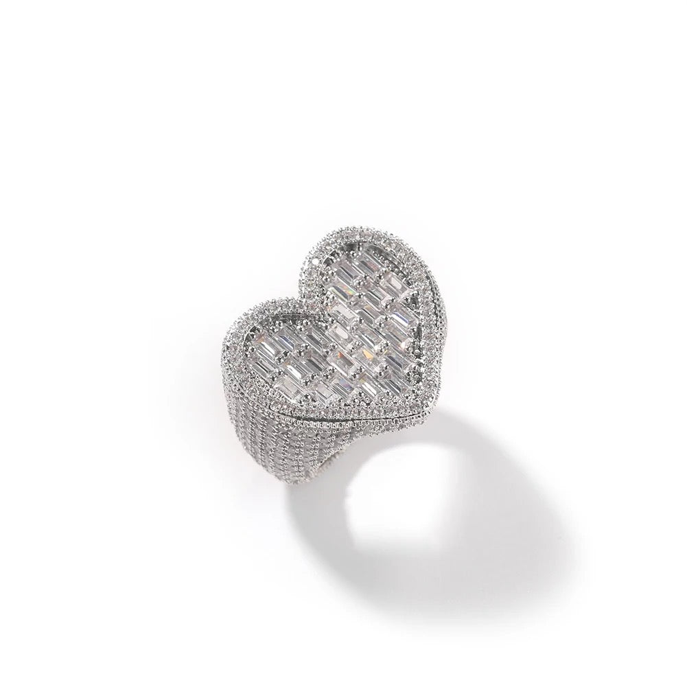 ICY HEART RING