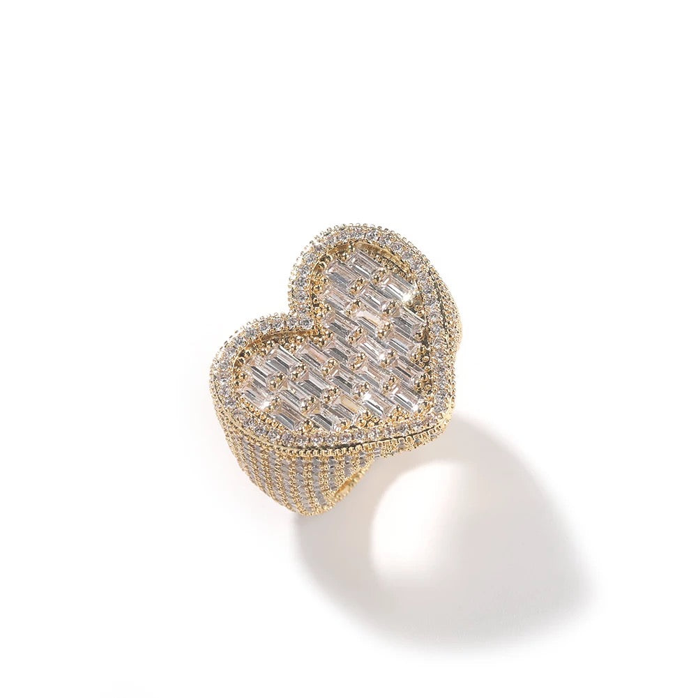ICY HEART RING
