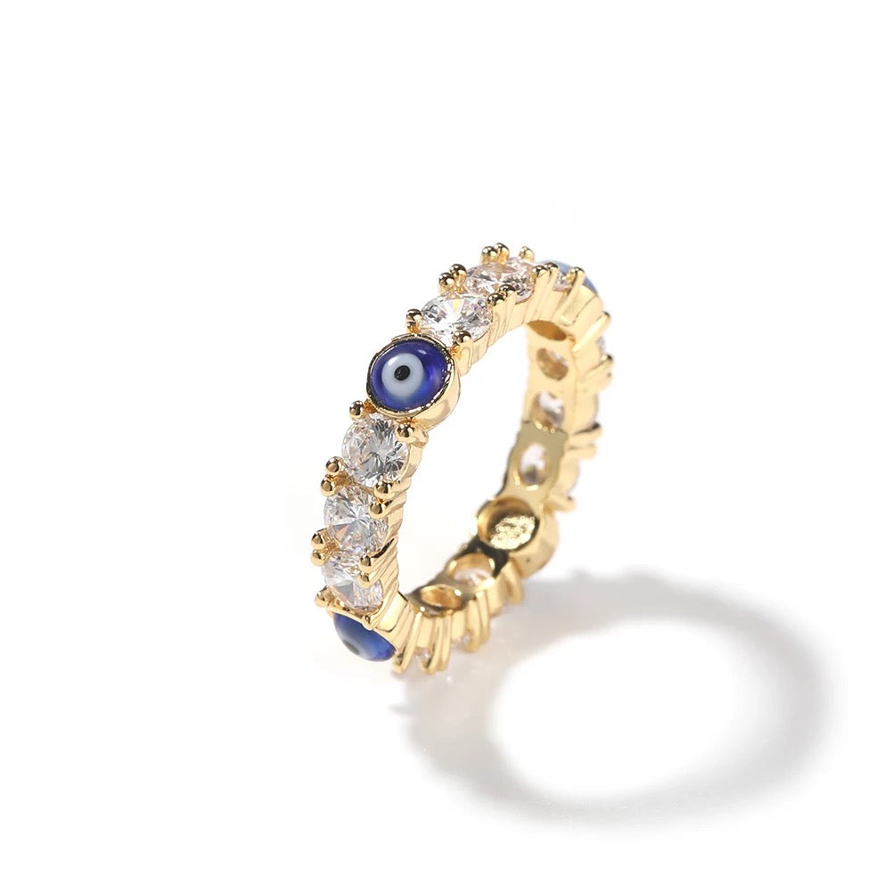EVIL EYE ICY RING