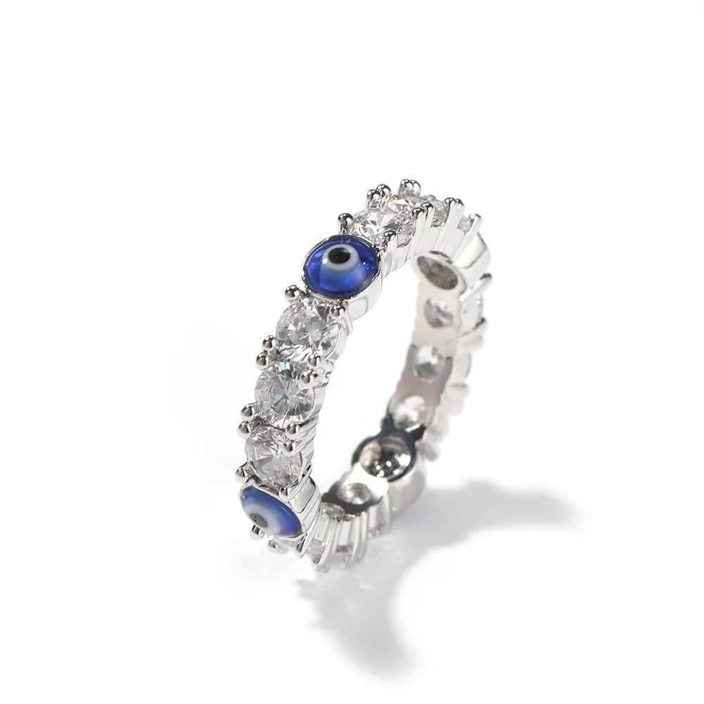 EVIL EYE ICY RING
