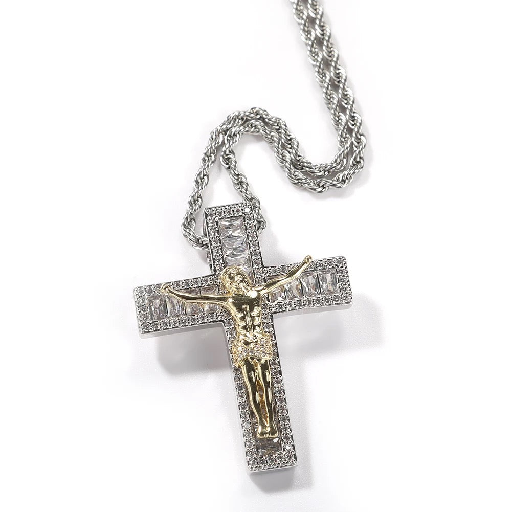 ICY CRUCIFIX NECKLACE