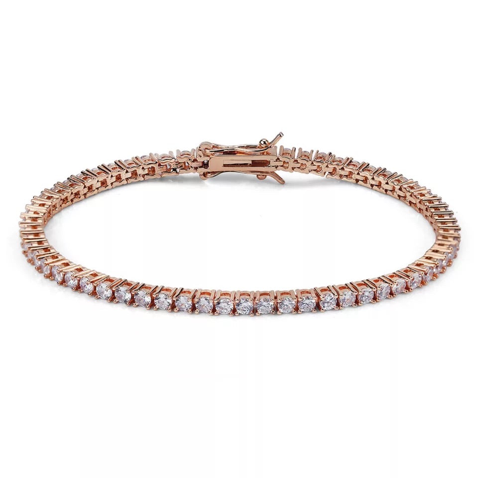 4MM ICY TENNIS CHAIN ANKLET