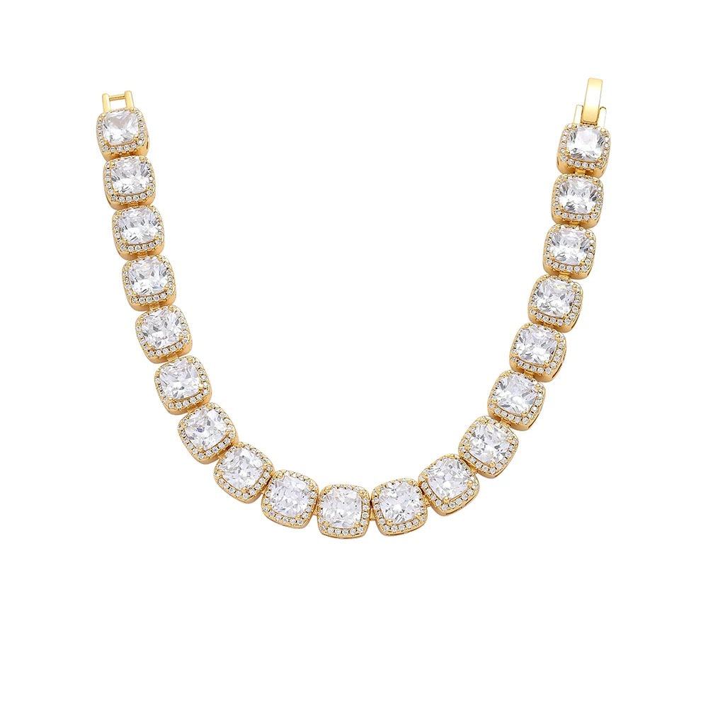 SQUARE CUT DIAMOND BRACELET