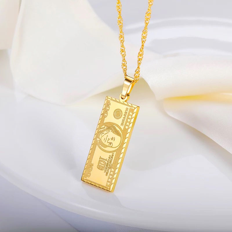 The Dollar Pendant Necklace