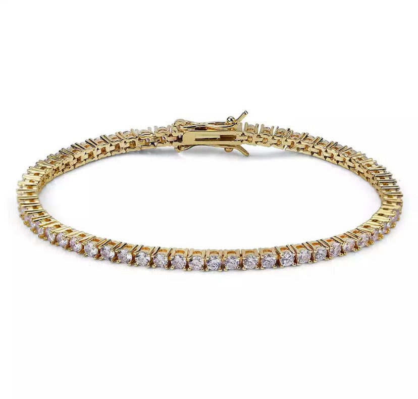 4MM ICY TENNIS CHAIN ANKLET