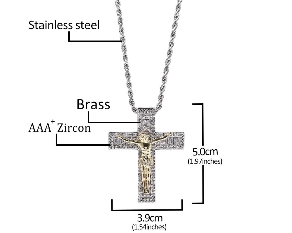 ICY CRUCIFIX NECKLACE