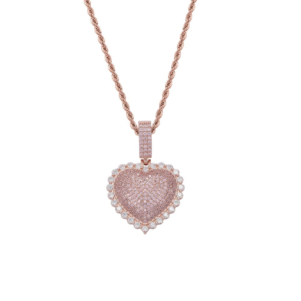 Diamond Heart Pendant Necklace