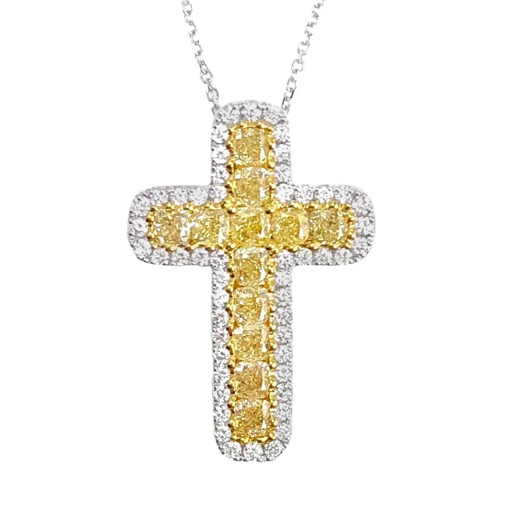 BIANCA ICY CROSS NECKLACE