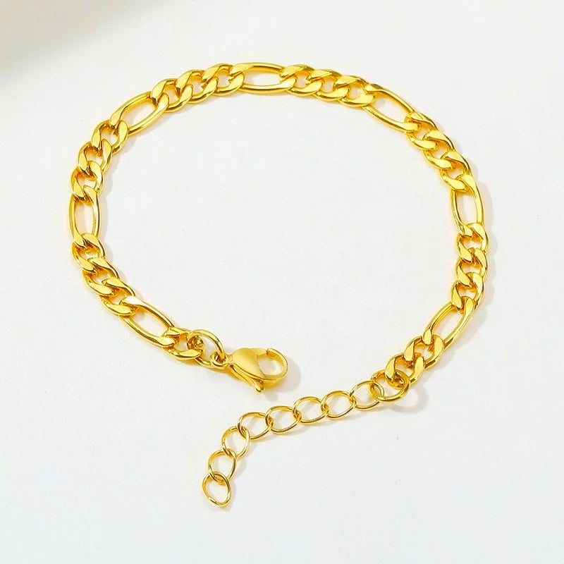 5MM FIGARO CHAIN BRACELET