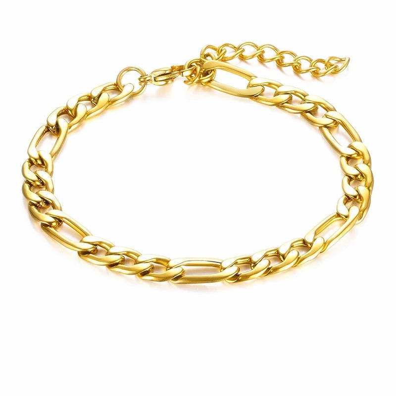 5MM FIGARO CHAIN BRACELET