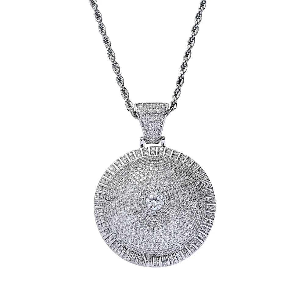 ICY ROTATION PENDANT NECKLACE