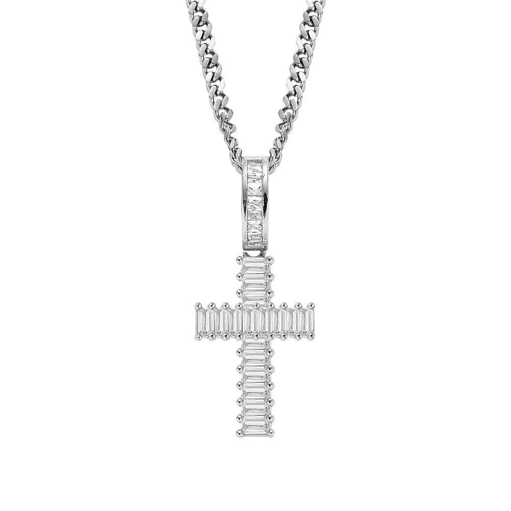 NEW BAGUETTE CROSS NECKLACE