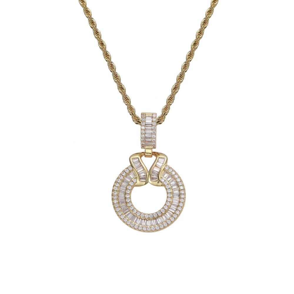 BAGUETTE CIRCLE PENDANT