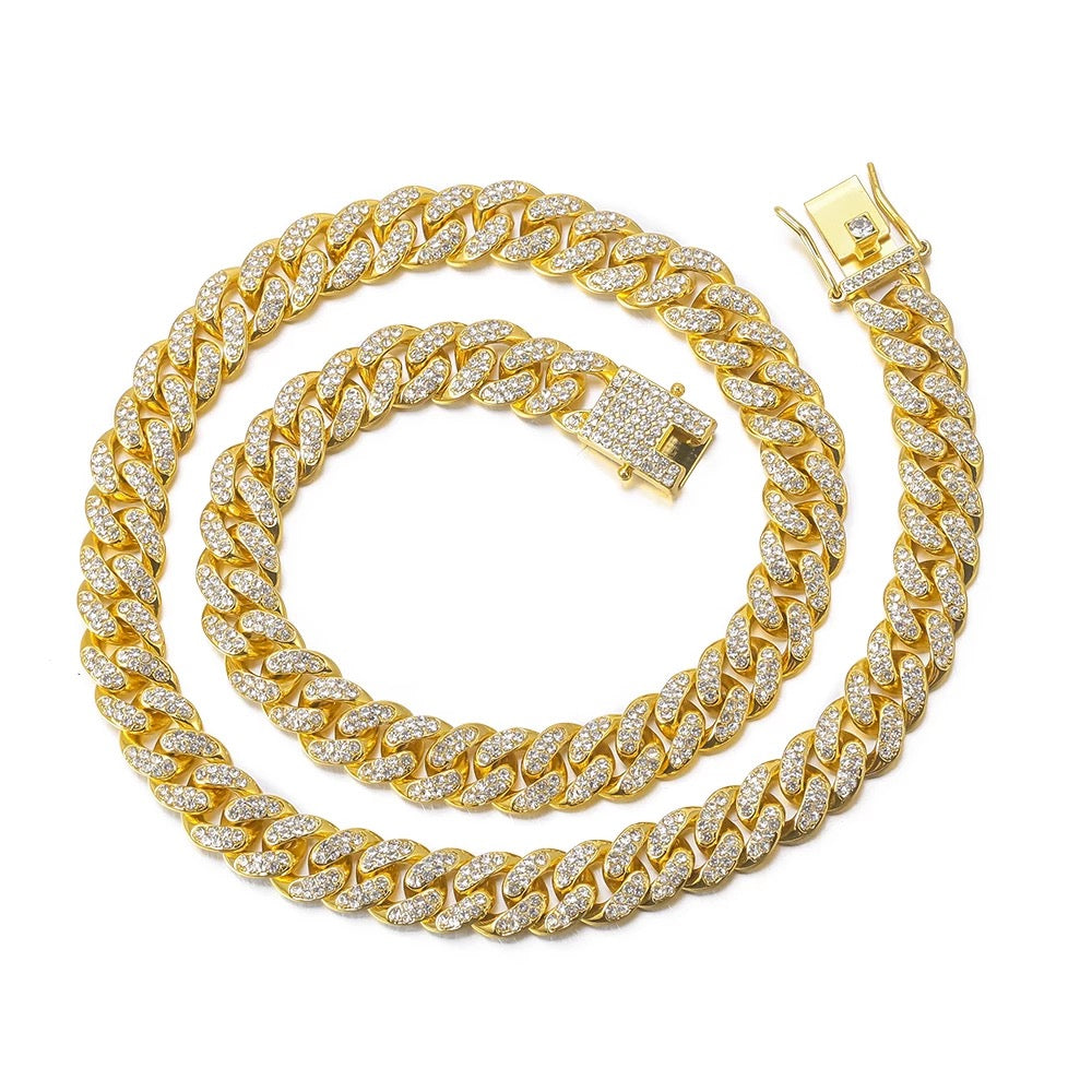 12MM CUBAN LINKS ANKLETS/NECKLACE