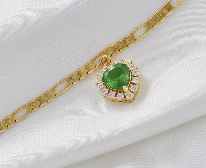 YVAINE GEMSTONE ANKLET