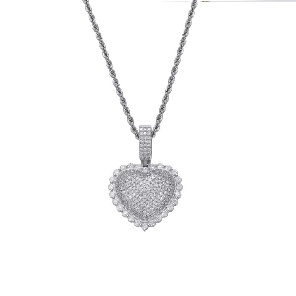 Diamond Heart Pendant Necklace